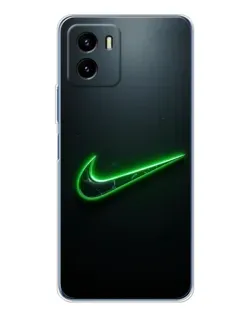 Чехол для Vivo Y19s Pro с картинкой «Неоновый контур Nike»