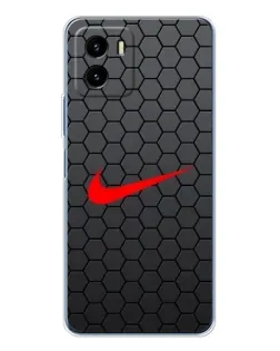 Чехол для Vivo Y19s Pro с картинкой «Nike — карбоновая сетка»