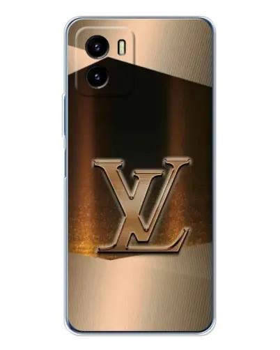 Чехол для Vivo Y19s Pro с картинкой «LV — золотое сияние»