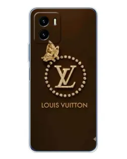 Чехол для Vivo Y19s Pro с картинкой «LV — золотая печать»
