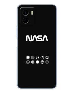 Чехол для Vivo Y19s Pro с картинкой «NASA — технический принт»