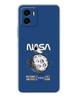 Чехол для Vivo Y19s Pro с картинкой «NASA — лунная миссия»