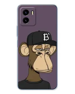 Чехол для Vivo Y19s Pro с картинкой «Bored Ape в кепке»