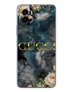 Чехол для Vivo Y19s Pro с картинкой «Абстрактные цветы Gucci»