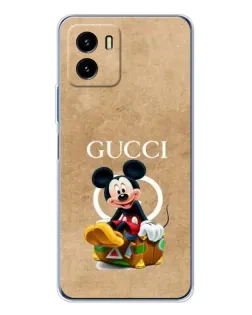 Чехол для Vivo Y19s Pro с картинкой «Микки Маус Gucci — крафт»