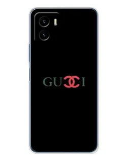 Чехол для Vivo Y19s Pro с картинкой «Gucci — красный градиент»