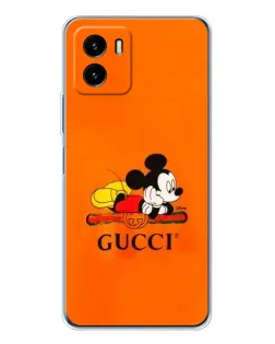 Чехол для Vivo Y19s Pro с картинкой «Микки Маус Gucci — оранж» Чехол для Vivo Y19s Pro с картинкой «Микки Маус Gucci — оранж»