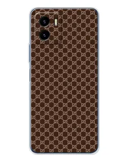 Чехол для Vivo Y19s Pro с картинкой «Gucci — шоколадная сетка» Чехол для Vivo Y19s Pro с картинкой «Gucci — шоколадная сетка»