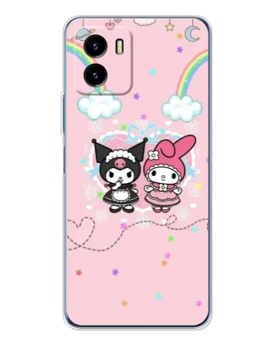 Чехол для Vivo Y19s Pro с картинкой «My Melody и Kuromi» Чехол для Vivo Y19s Pro с картинкой «My Melody и Kuromi»