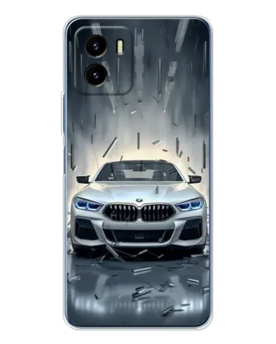 Чехол для Vivo Y19s Pro с картинкой «BMW в свете фар»