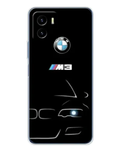 Чехол для Vivo Y19s Pro с картинкой «Минималистичный принт BMW M3»