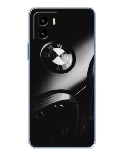 Чехол для Vivo Y19s Pro с картинкой «Эмблема BMW — макро»