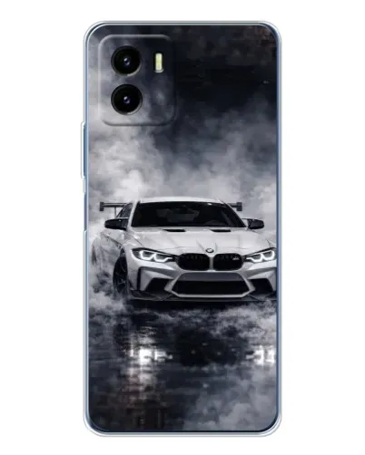 Чехол для Vivo Y19s Pro с картинкой «BMW сквозь туман»