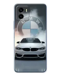 Чохол для Vivo Y19s Pro з картинкою «BMW в білому диму»