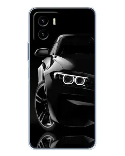 Чохол для Vivo Y19s Pro з картинкою «Чорна BMW — профіль»