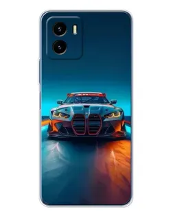 Чохол для Vivo Y19s Pro з картинкою «BMW — вогні неону»