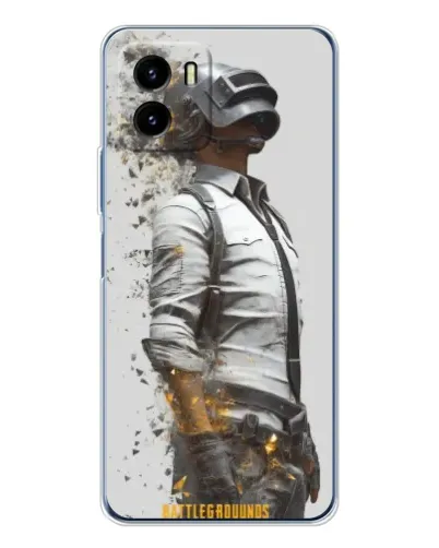 Чехол для Vivo Y19s Pro с картинкой «PUBG — боец в пыли»