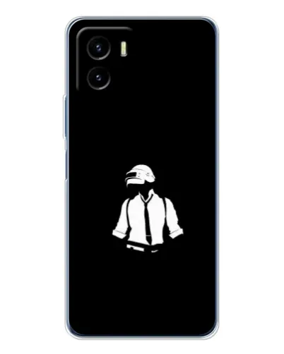 Чехол для Vivo Y19s Pro с картинкой «PUBG — белый шлем»