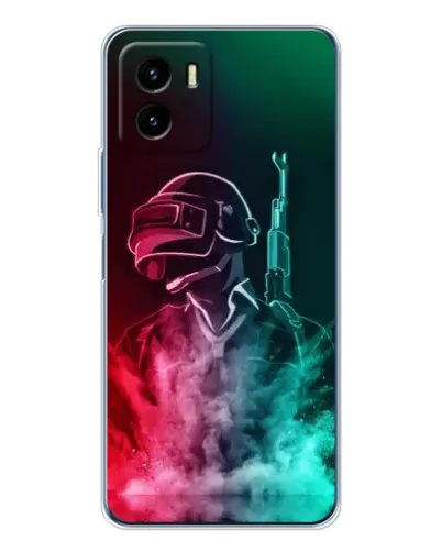 Чехол для Vivo Y19s Pro с картинкой «PUBG — огненный воин»