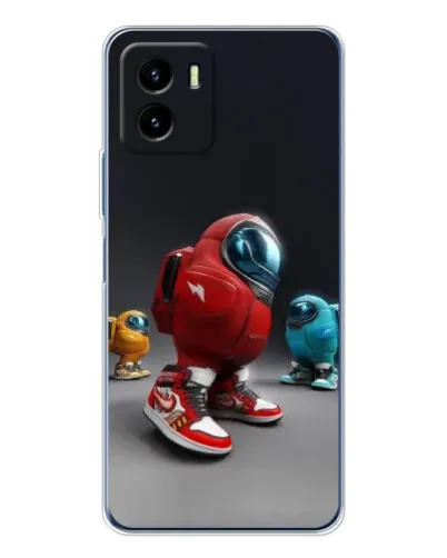 Чехол для Vivo Y19s Pro с картинкой «Among Us — 3D стиль»