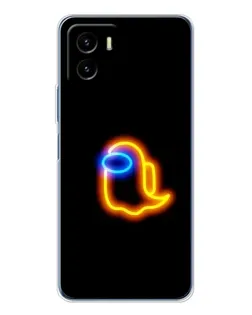 Чехол для Vivo Y19s Pro с картинкой «Among Us неоновое сияние»