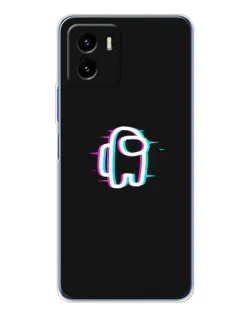 Чехол для Vivo Y19s Pro с картинкой «Among Us неон»
