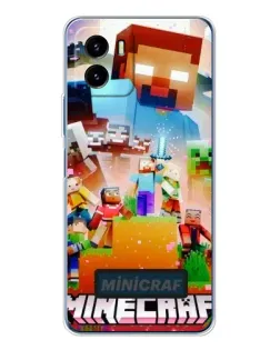Чехол для Vivo Y19s Pro с картинкой «Minecraft герои игры»