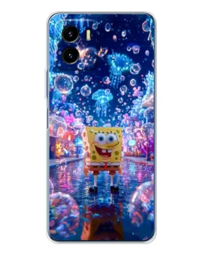 Чехол для Vivo Y19s Pro с картинкой «Неоновый океан»