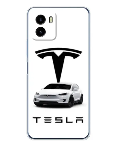 Чехол для Vivo Y19s Pro с картинкой «Tesla White Style»
