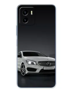 Чехол для Vivo Y19s Pro с картинкой «Mercedes AMG GT Silver»