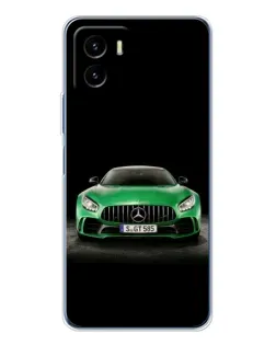 Чехол для Vivo Y19s Pro с картинкой «Mercedes — неоновый лого»
