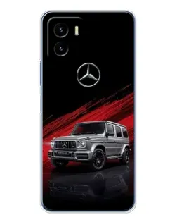 Чехол для Vivo Y19s Pro с картинкой «Mercedes G-Class красный»