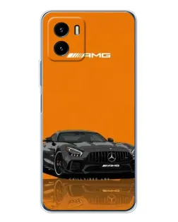 Чехол для Vivo Y19s Pro с картинкой «Оранжевый Mercedes AMG»