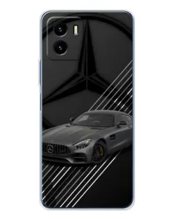 Чехол для Vivo Y19s Pro с картинкой «Mercedes AMG — графика»
