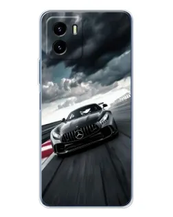 Чехол для Vivo Y19s Pro с картинкой «Гоночный Mercedes AMG»