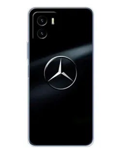 Чехол для Vivo Y19s Pro с картинкой «Mercedes на металле»
