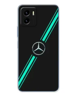 Чехол для Vivo Y19s Pro с картинкой «Спортивные линии Mercedes»