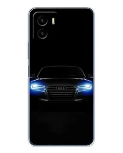Чехол для Vivo Y19s Pro с картинкой «Audi в неоне»