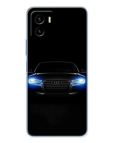 Чехол для Vivo Y19s Pro с картинкой «Audi в неоне»