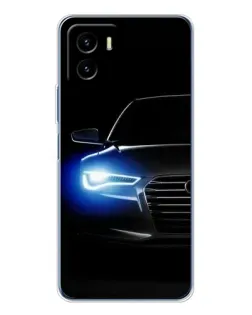 Чехол для Vivo Y19s Pro с картинкой «Неоновый взгляд Audi»