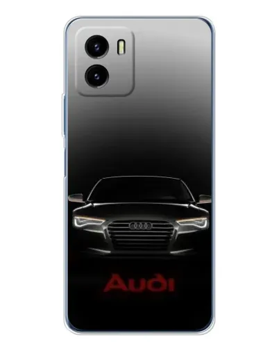 Чехол для Vivo Y19s Pro с картинкой «Audi — градиентный контур»