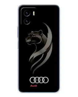 Чехол для Vivo Y19s Pro с картинкой «Графика — пантера и Audi»