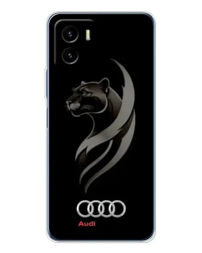 Чехол для Vivo Y19s Pro с картинкой «Графика — пантера и Audi»