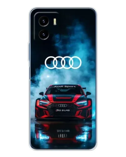 Чехол для Vivo Y19s Pro с картинкой «Audi Sport — неон»