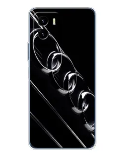 Чехол для Vivo Y19s Pro с картинкой «Audi — абстрактные кольца»