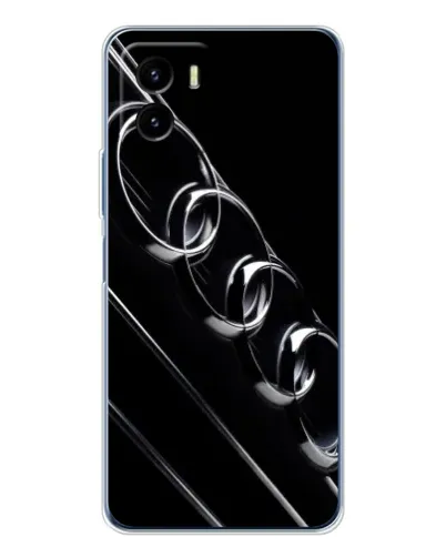 Чехол для Vivo Y19s Pro с картинкой «Audi — абстрактные кольца»