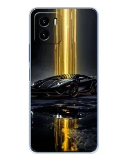 Чехол для Vivo Y19s Pro с картинкой «Ночной Lamborghini драйв»
