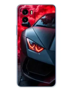 Чехол для Vivo Y19s Pro с картинкой «Lamborghini красное сияние»