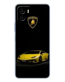 Чехол для Vivo Y19s Pro с картинкой «Lamborghini желтый акцент»