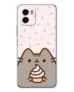 Чехол для Vivo Y19s Pro с картинкой «Пушин с кексом»